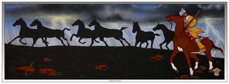 After the approval of the 1840 constitution the Cherokees turned to raising horse and cattle.  The wealth of the Cherokees grew rapidly and the people flourished.  The Cherokee citizens owned 300,000 head of cattle, horses and mules, and owned four thousand black slaves.